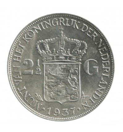 2 1/2 Florins Wilhemine Pays - Bas Argent