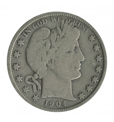 1/2 Dollar Barber Etats-Unis Argent