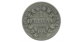 1 Lire Pie IX Buste Petit Vatican Argent