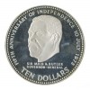 10 Dollars Bahamas Argent