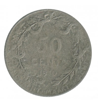 50 Centimes Albert Ier Légende Flamande belgique argent