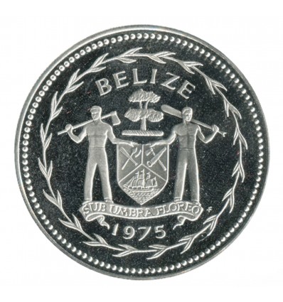 10 Dollars Bélize Argent