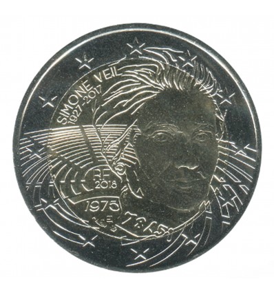 Piece De 2 Euros France 18 Simone Veil Qualite Unc