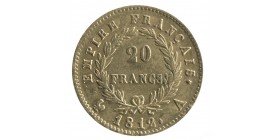 20 Francs Napoléon Ier  Tête Laurée Revers Empire
