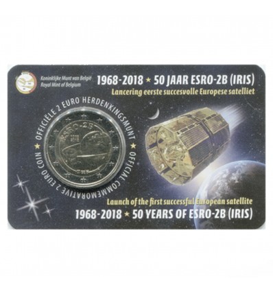2 Euros Commemoratives Belge 2018 LFl - Satellite