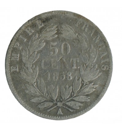 50 Centimes Napoléon III Tête Nue