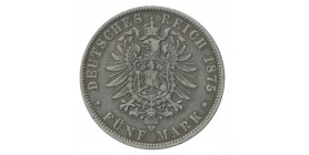 5 Marks Louis II - Allemagne Bavière