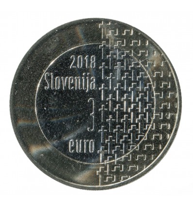 3 Euros Commémorative 100 Ans de la Guerre - Slovénie 2018