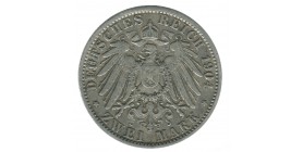 2 Marks Guillaume II - Allemagne Prusse Argent