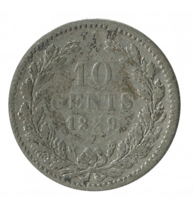 10 Cents Guillaume III - Pays-Bas Argent