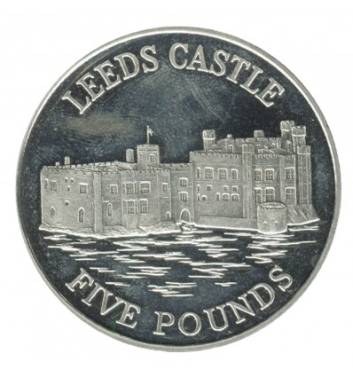 5 Livres Elisabeth II Guernesey Argent