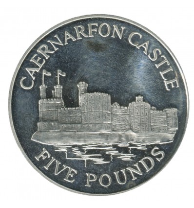 5 Livres Elisabeth II Guernesey Argent