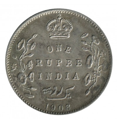 1 Roupie Edouard VII - Indes Anglaises Argent