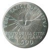 500 Lires Siège Vacant - Vatican Argent