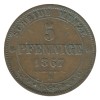 5 Pfennig - Allemagne Saxe