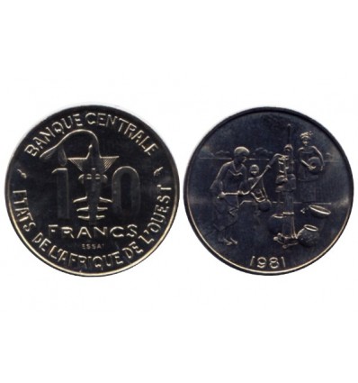 10 Francs Afrique de l'Ouest (Etats)