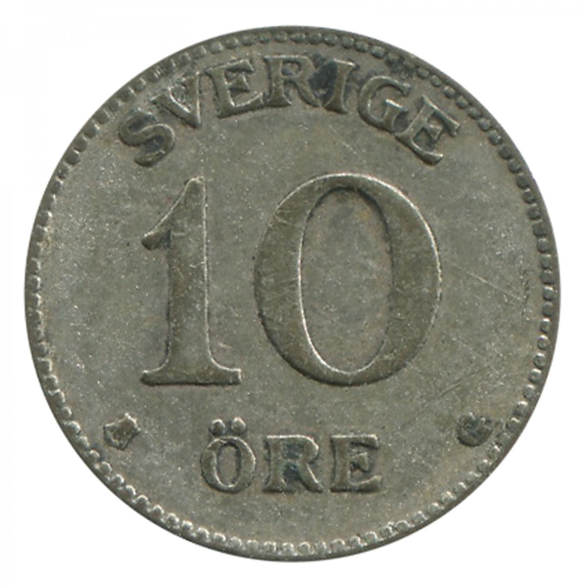 10 Ore Gustave V Suède Monnaies Etrangères Argent