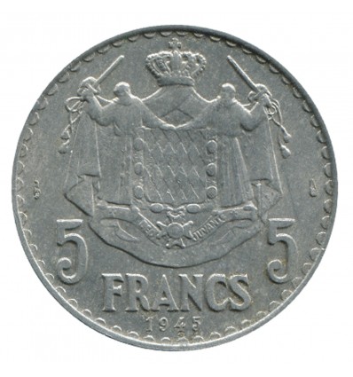 5 Francs Louis II Monaco