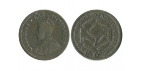 6 Pence Georges V Afrique du Sud Argent