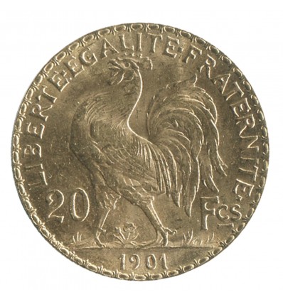 20 Francs Marianne / Coq Dieu Protège la France