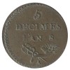 5 Décimes Essai de Lorthior