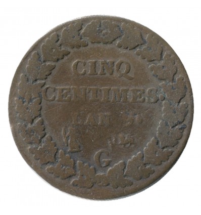 5 Centimes Dupré Directoire et Consulat