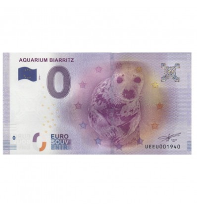 0 Euro Auqarium Biarritz année naissance 1940