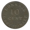10 Centimes Louis XVIII - Siège d'Anvers sans Point