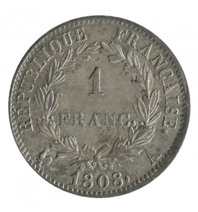 1 Franc - Napoléon Ier Tête Laurée Revers République