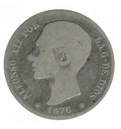 1 Peseta Alphonse XIII - Espagne Argent