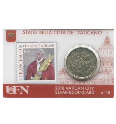 Coincard Timbre Vatican 2018 - N°18
