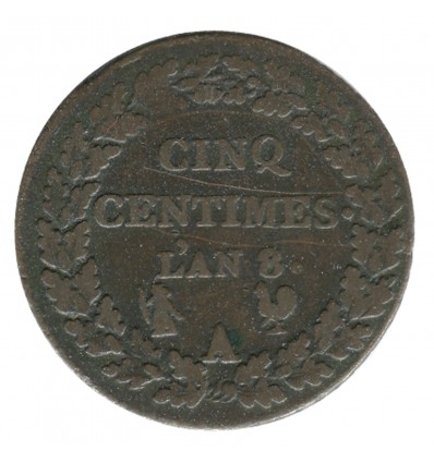 5 Centimes Dupré Directoire et Consulat