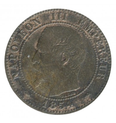 2 Centimes Napoléon III Tête Nue