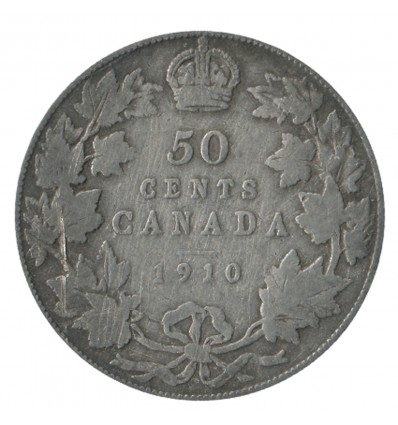 50 Cents Edouard VII - Canada Argent