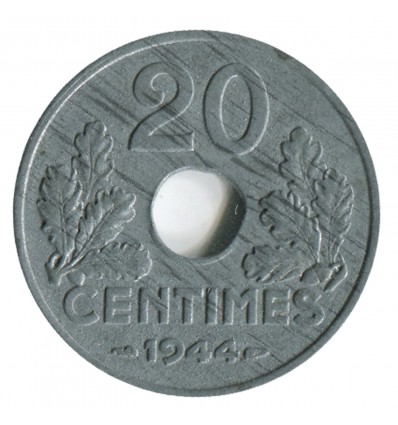 20 Centimes Etat-Français Type 20