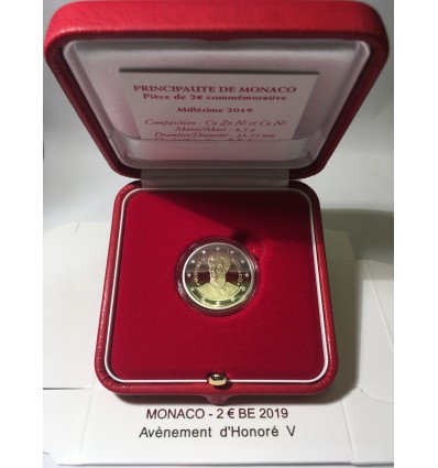 2 Euros Commémoratives Monaco 2019