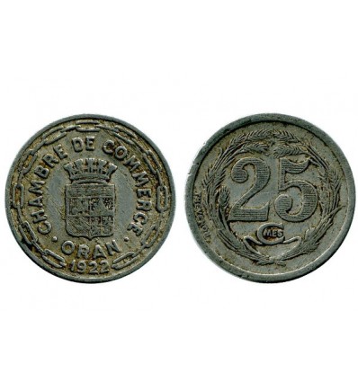 25 Centimes Chambre de Commerce algerie