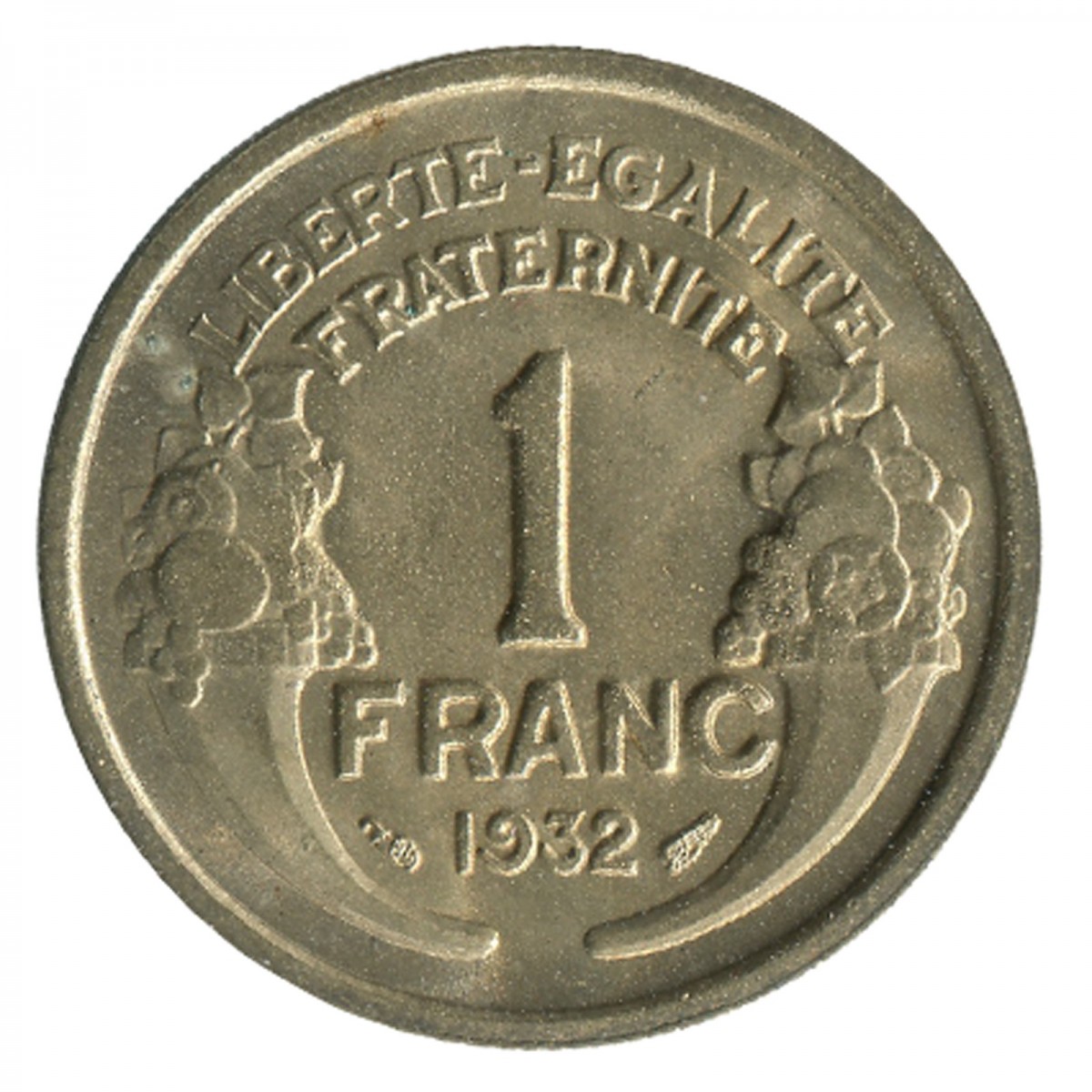 1 Franc Morlon Bronze Aluminium Monnaies Françaises