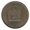 Médaille Satirique Module de 5 Centimes Napoléon III "Vampire Français"