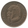 Médaille Satirique Module de 5 Centimes Napoléon III "Vampire Français"