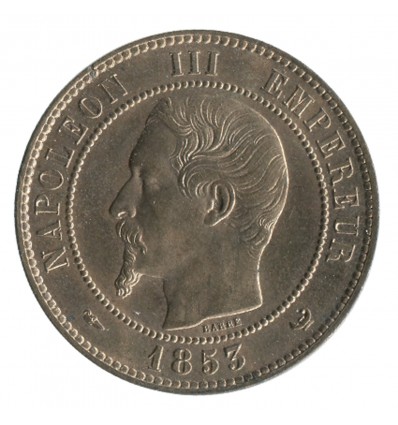 Module de 10 Centimes Napoléon III Visite de la Monnaie de Lille Bronze