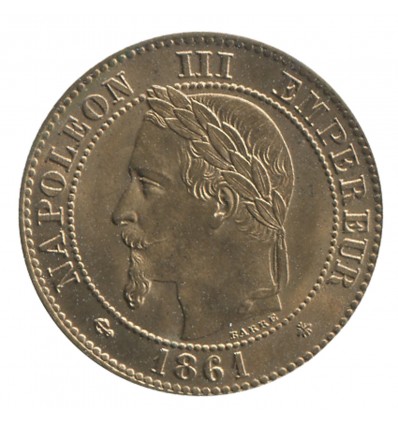 2 Centimes Napoléon III Tête Laurée