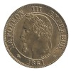 2 Centimes Napoléon III Tête Laurée