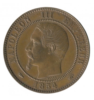 Module de 10 Centimes Napoléon III Visite à la Monnaie de Paris le 3 Mai 1854 Bronze