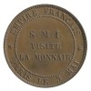 Module de 10 Centimes Napoléon III Visite à la Monnaie de Paris le 3 Mai 1854 Bronze