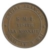 Module de 10 Centimes Napoléon III Visite à la Monnaie de Paris le 3 Mai 1854 Bronze