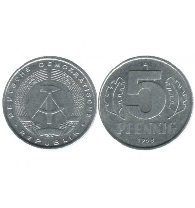 5 Pfennig Allemagne - Allemagne Democratique