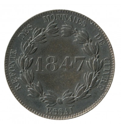 Module de 5 Cent Louis-Philippe Refonte des Monnaies