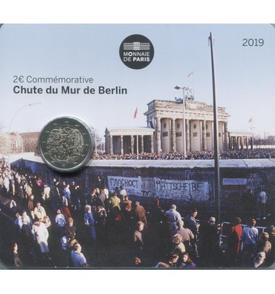 2 Euros Commémorative France 2019 Mur de Berlin