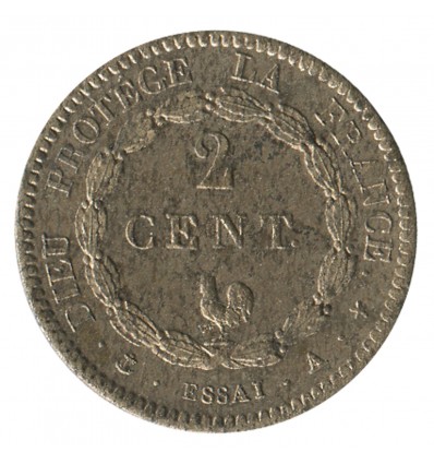 2 Centimes Louis-Philippe Ier Dieu Protège la France Essai